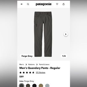 Patagonia Men’s Quandary Pants Size-32/regular
